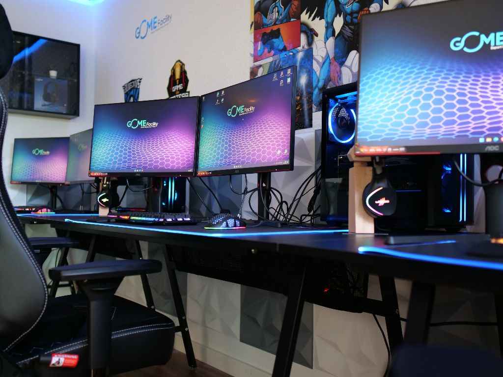 Gaming stations at GOME Facility
