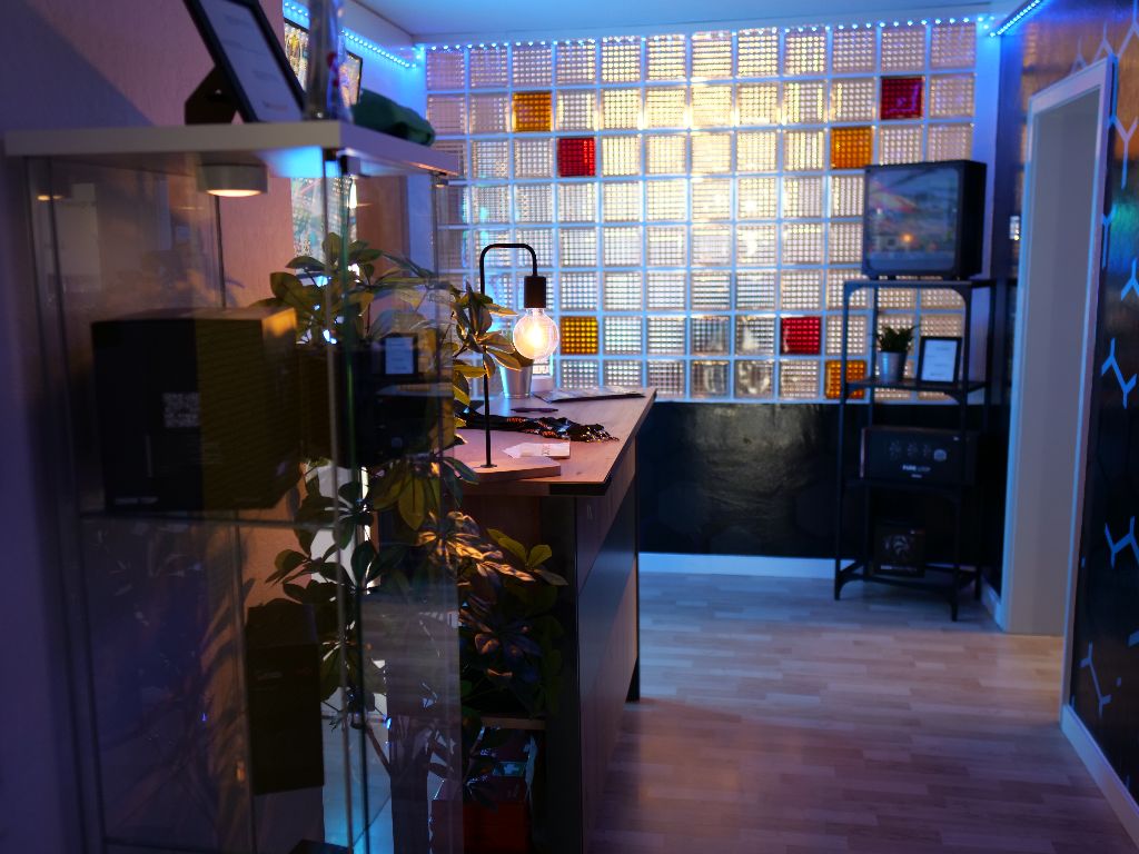 Reception and hospitality zone at GOME Facility