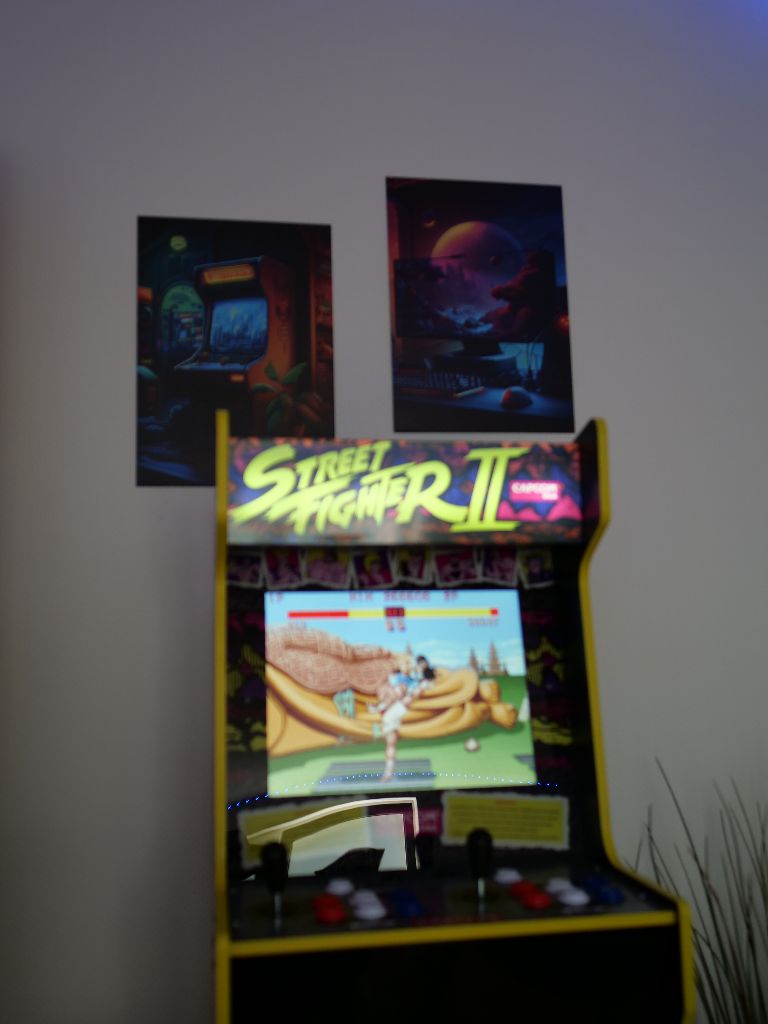 Retro arcade corner at GOME Facility